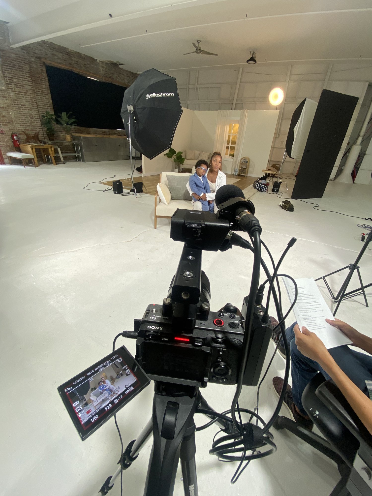 Behind the scenes on a Restart Creative shoot