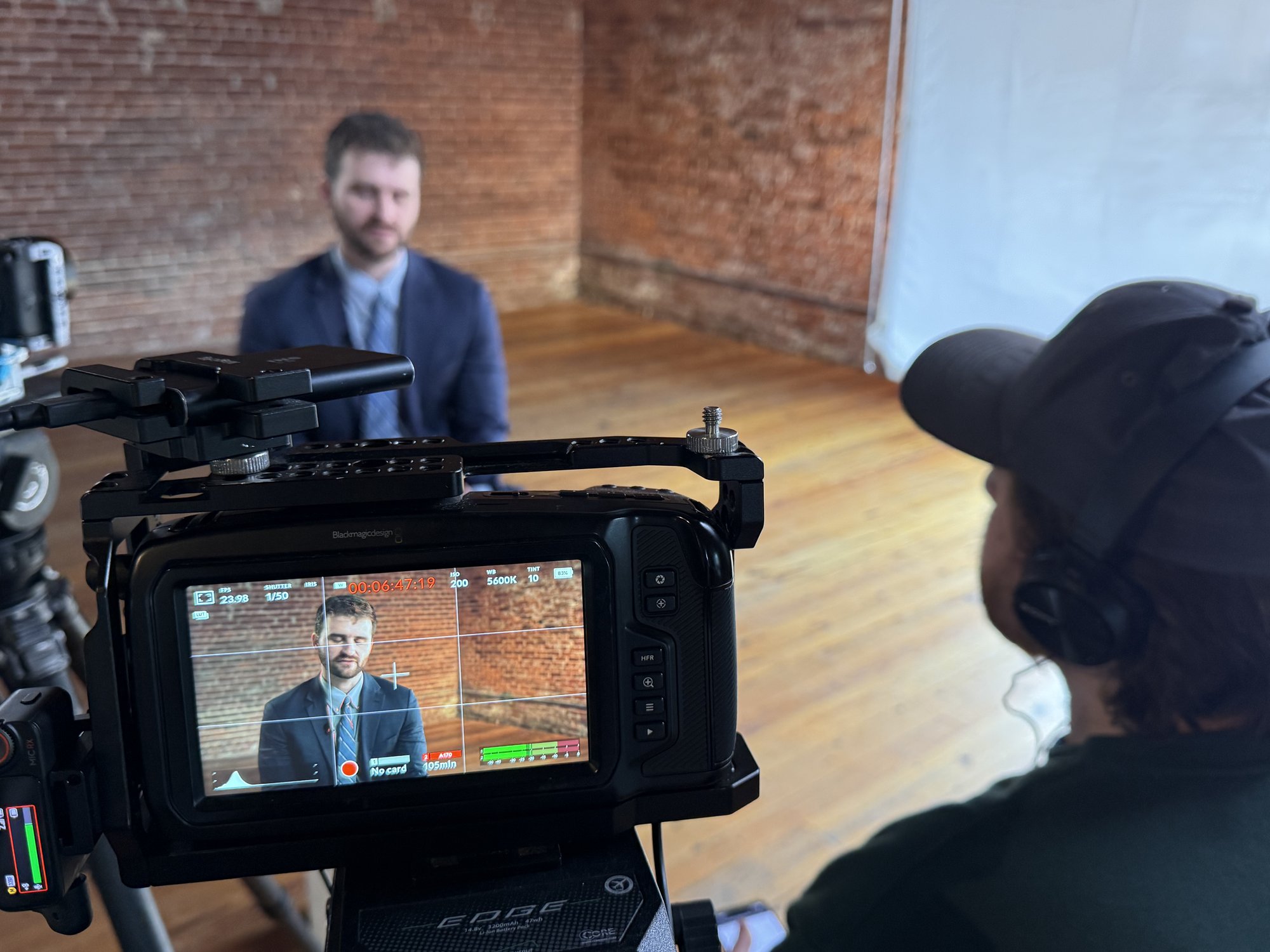 Behind the scenes on a Restart Creative shoot