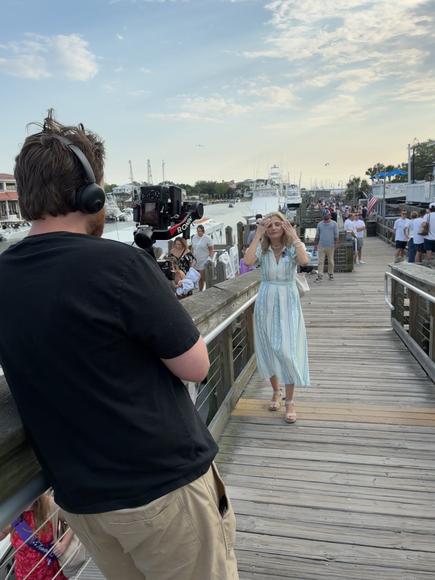 Behind the scenes on a Restart Creative shoot
