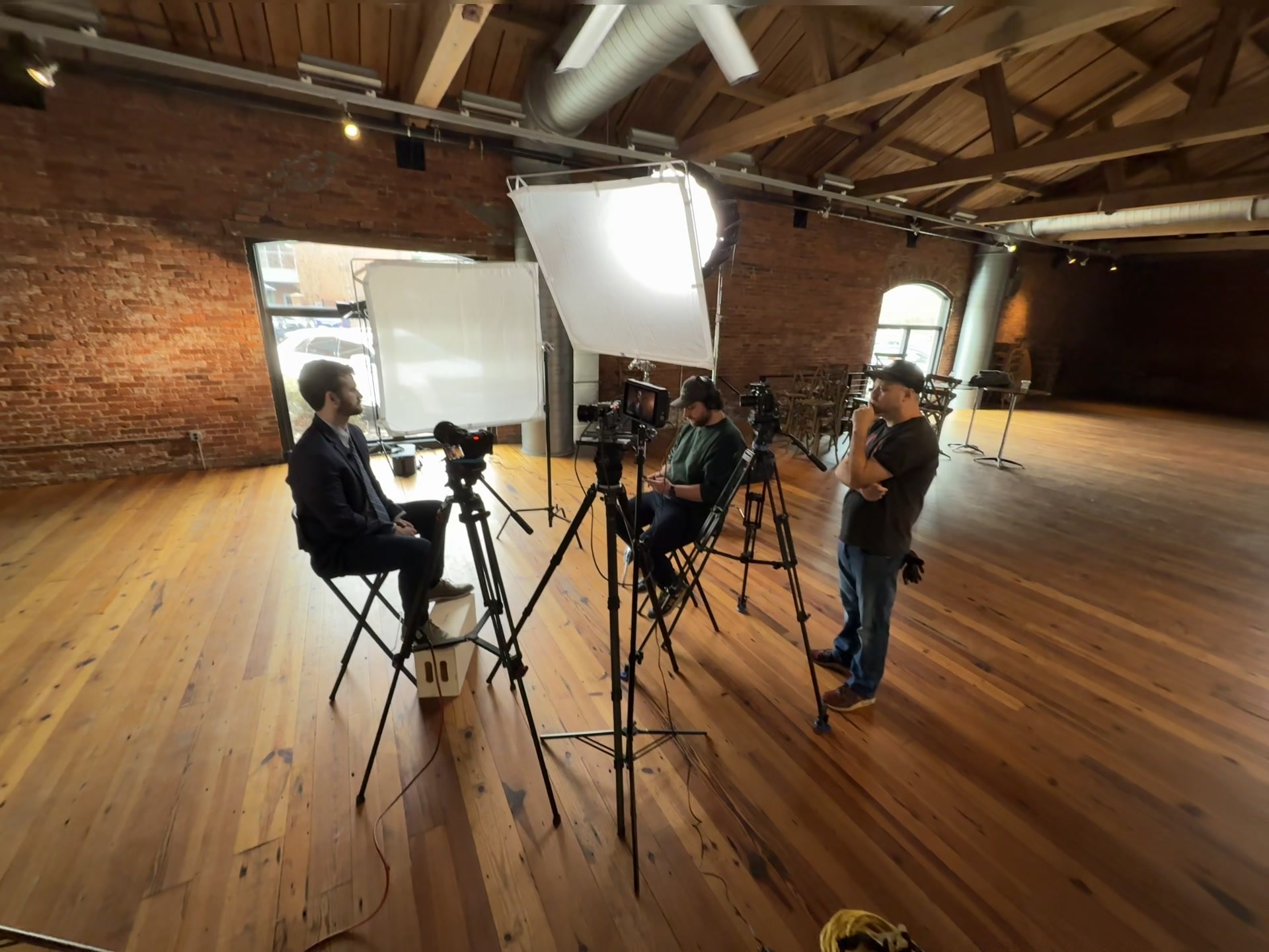 Behind the scenes on a Restart Creative shoot