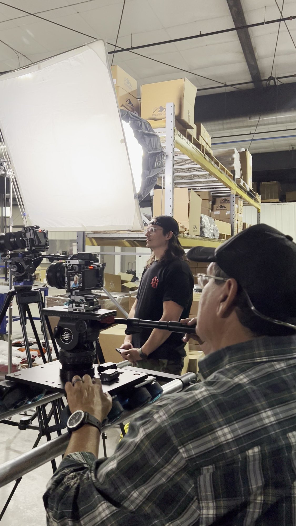 Behind the scenes on a Restart Creative shoot