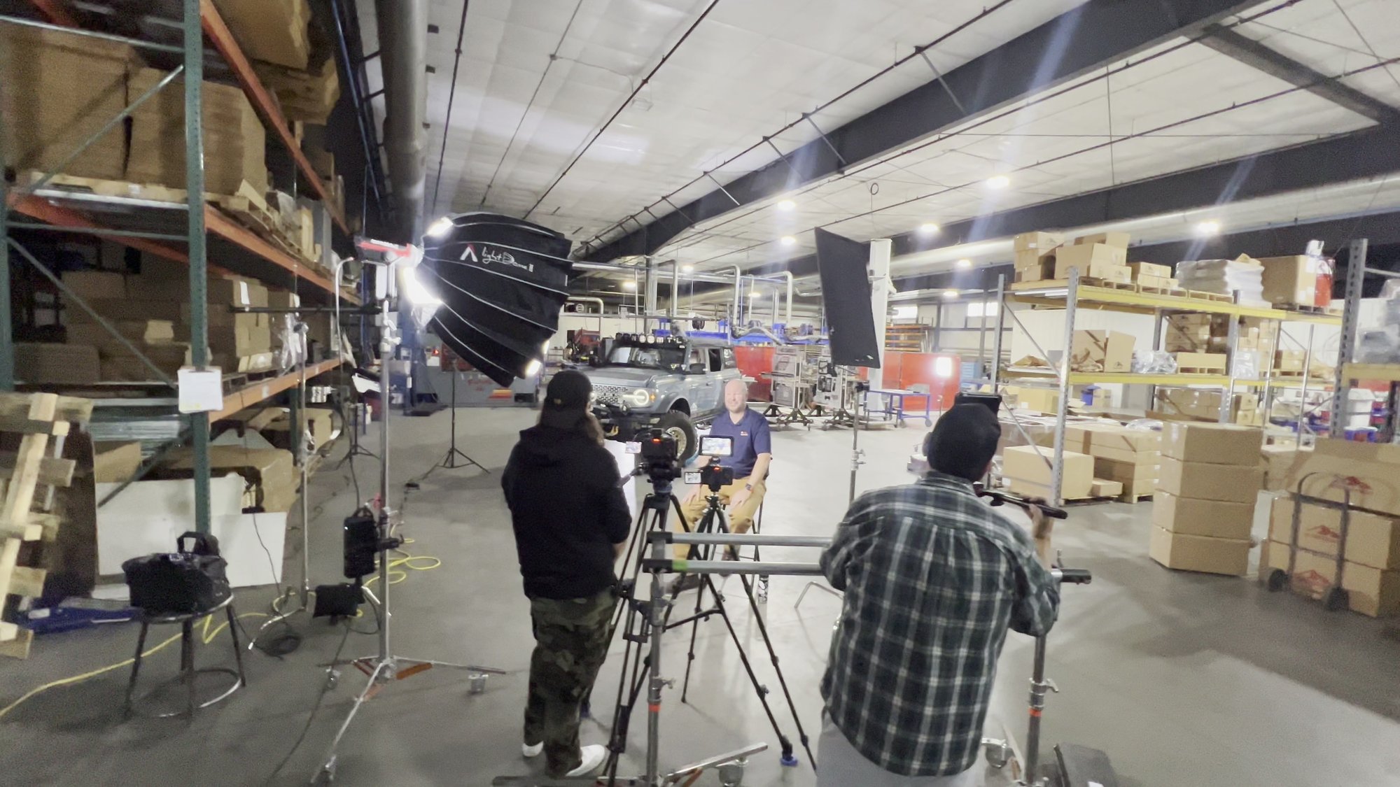 Behind the scenes on a Restart Creative shoot