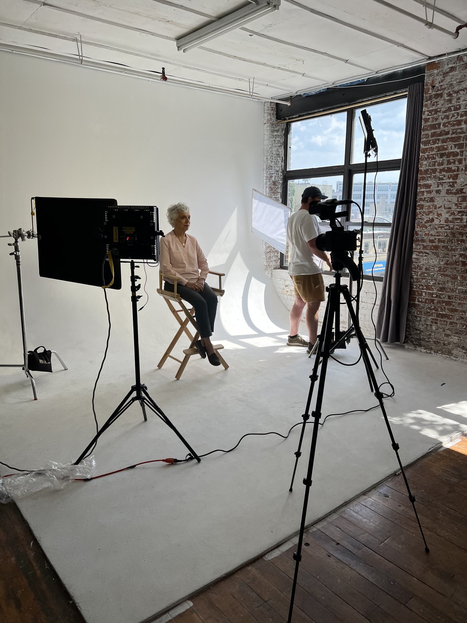 Behind the scenes on a Restart Creative shoot